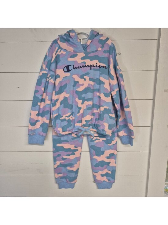 Champion Other - Champion Girls Camo Hoodie & Jogger Set Size 6 Pink Blue Purple